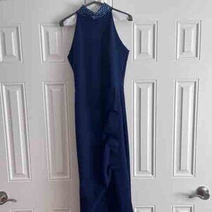 Chiara Boni La Petite Robe Gudrum Sleeveless Gown - Jeweled Neck Size 8